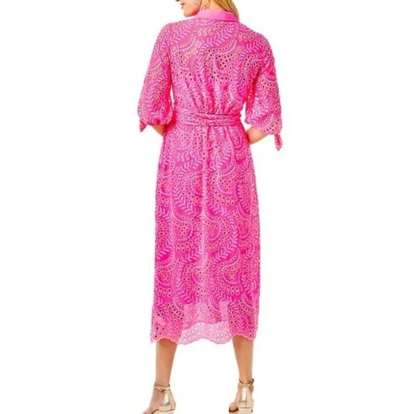 Lilly Pulitzer Amrita Midi Shirtdress - Size 6 - NWT - Picture 3 of 13